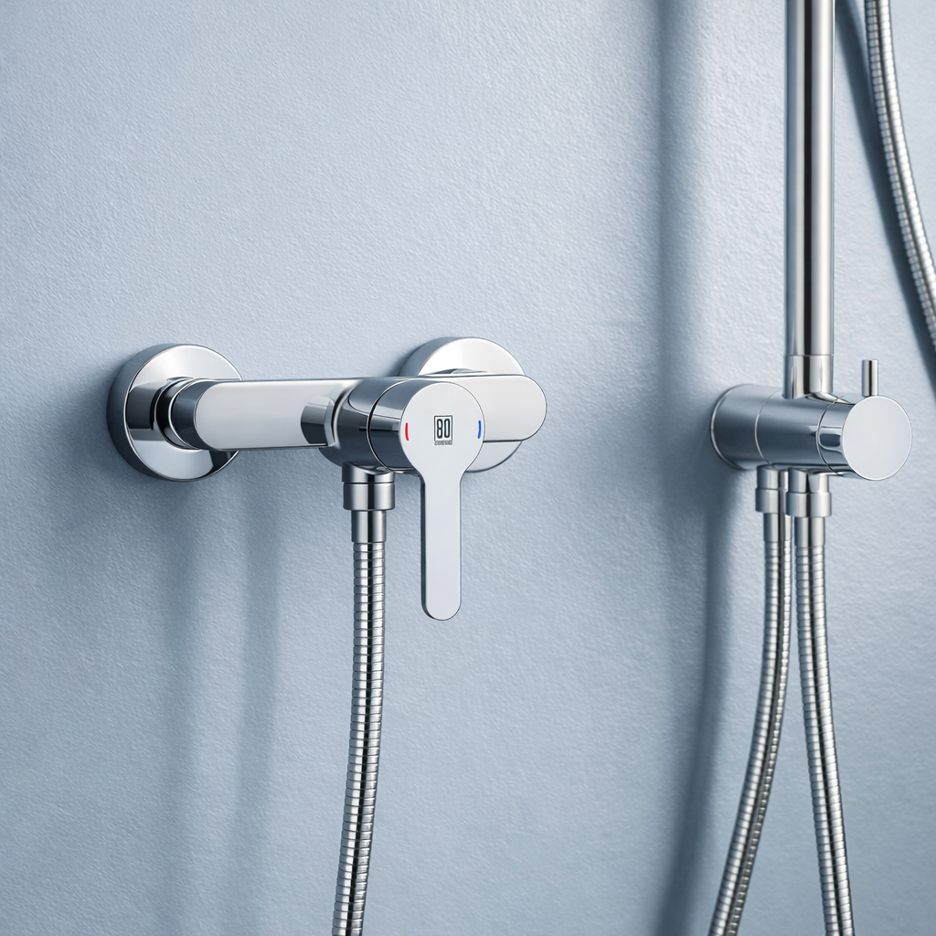 Miscelatore doccia esterno monocomando Rubiflux serie Lume