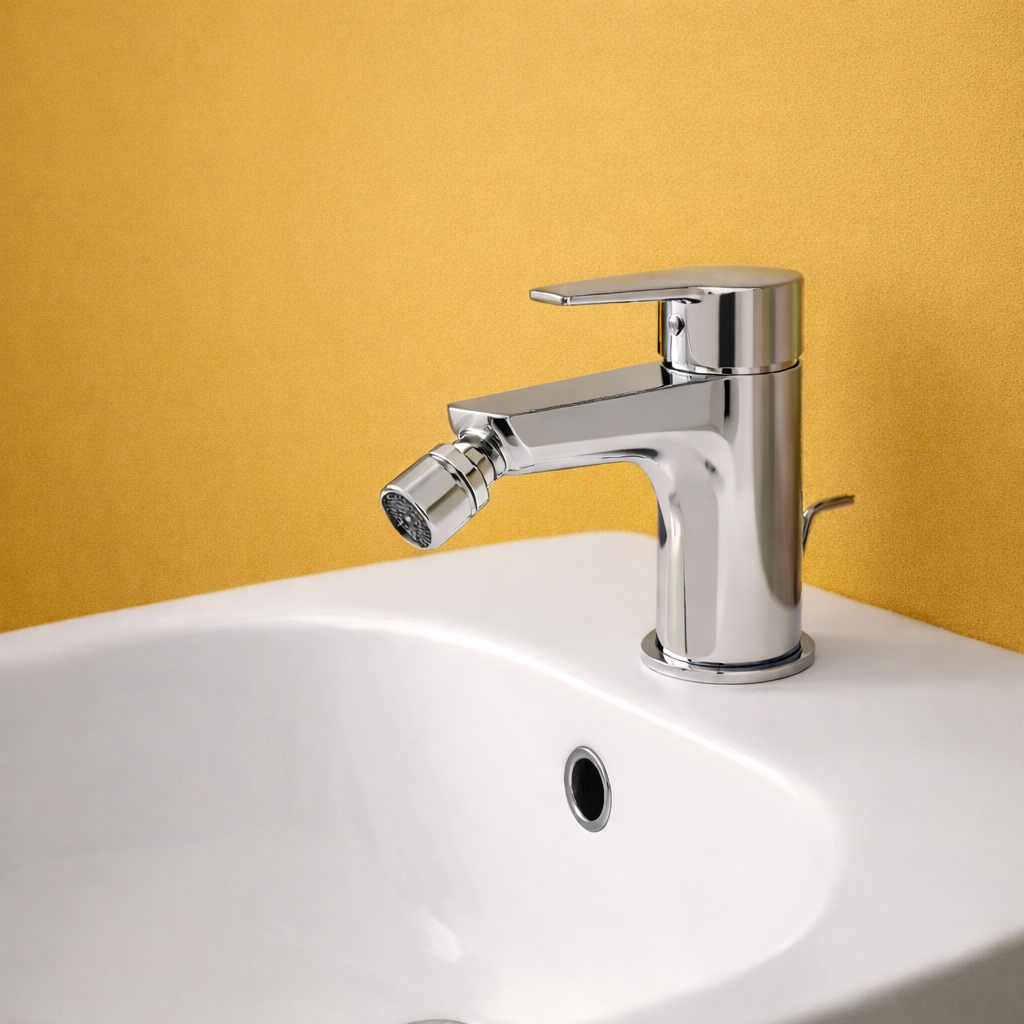 Miscelatore monocomando bidet RubiFlux serie Zea - Cromo 2