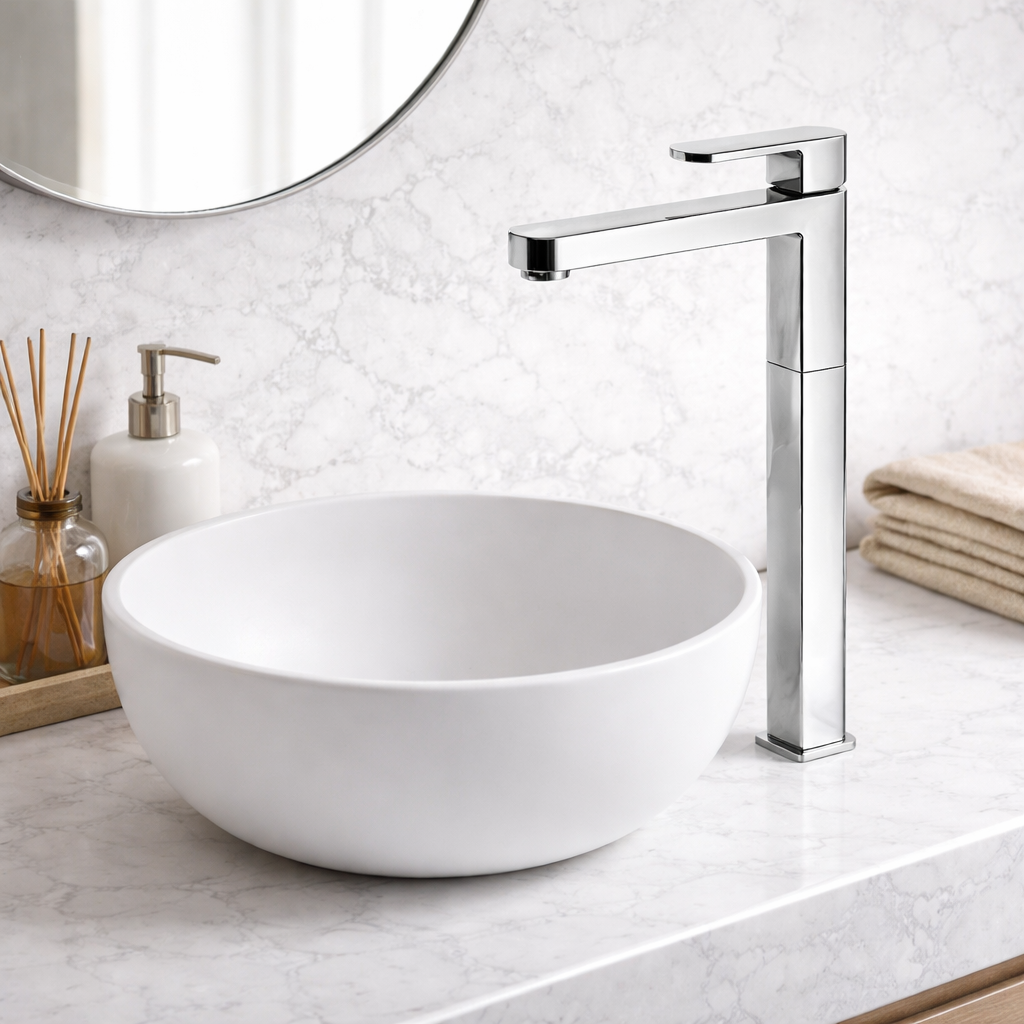 Miscelatore lavabo alto RubiFlux serie Dema