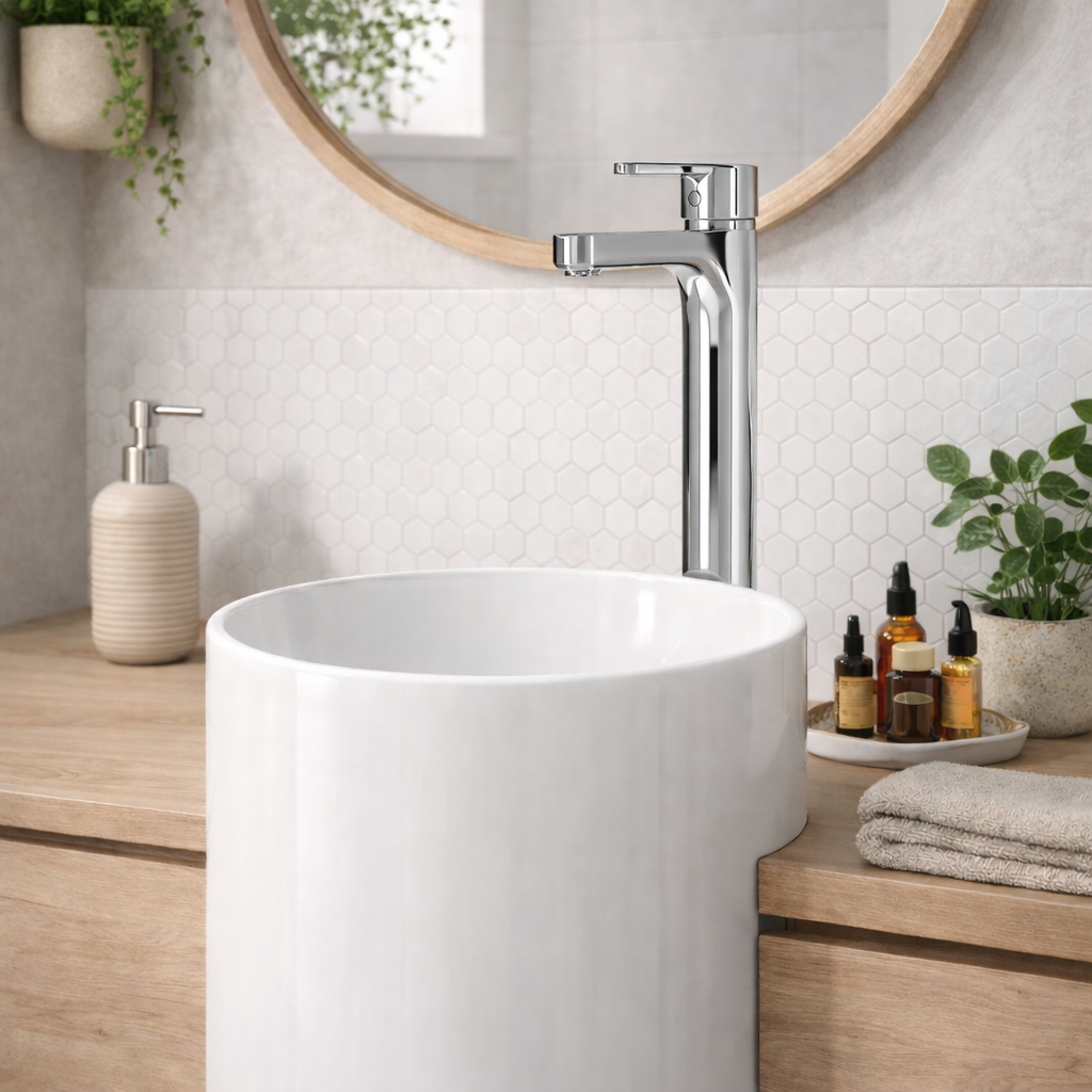 Miscelatore lavabo alto RubiFlux serie Lume