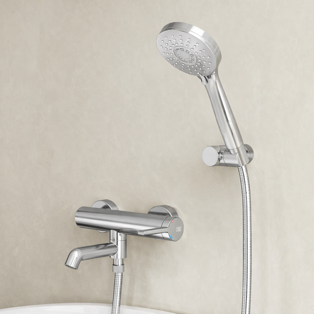 Miscelatore monocomando per vasca con kit doccino RubiFlux serie Tundra