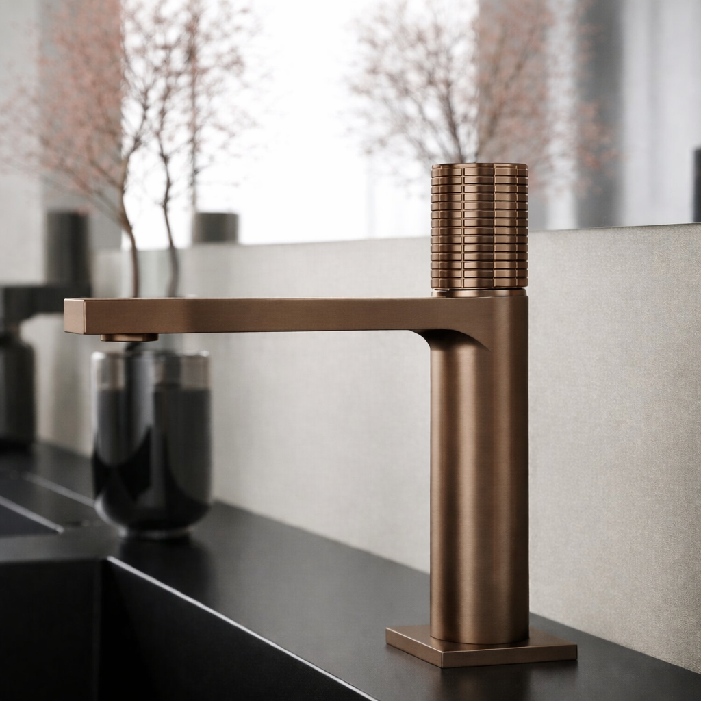 Miscelatore lavabo personalizzabile RubiFlux serie Sculpt - varie finiture 18