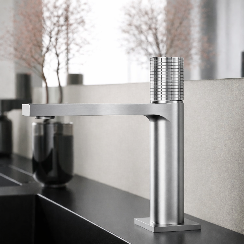 Miscelatore lavabo personalizzabile RubiFlux serie Sculpt - varie finiture 17