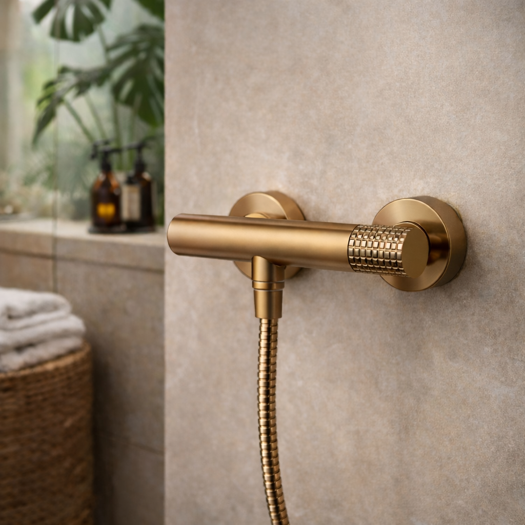 Miscelatore esterno doccia personalizzabile RubiFlux serie Sculpt - varie finiture 6