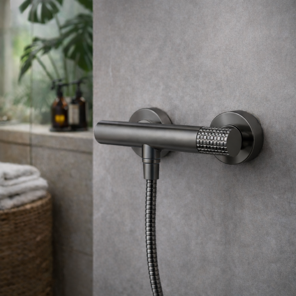 Miscelatore esterno doccia personalizzabile RubiFlux serie Sculpt - varie finiture 7