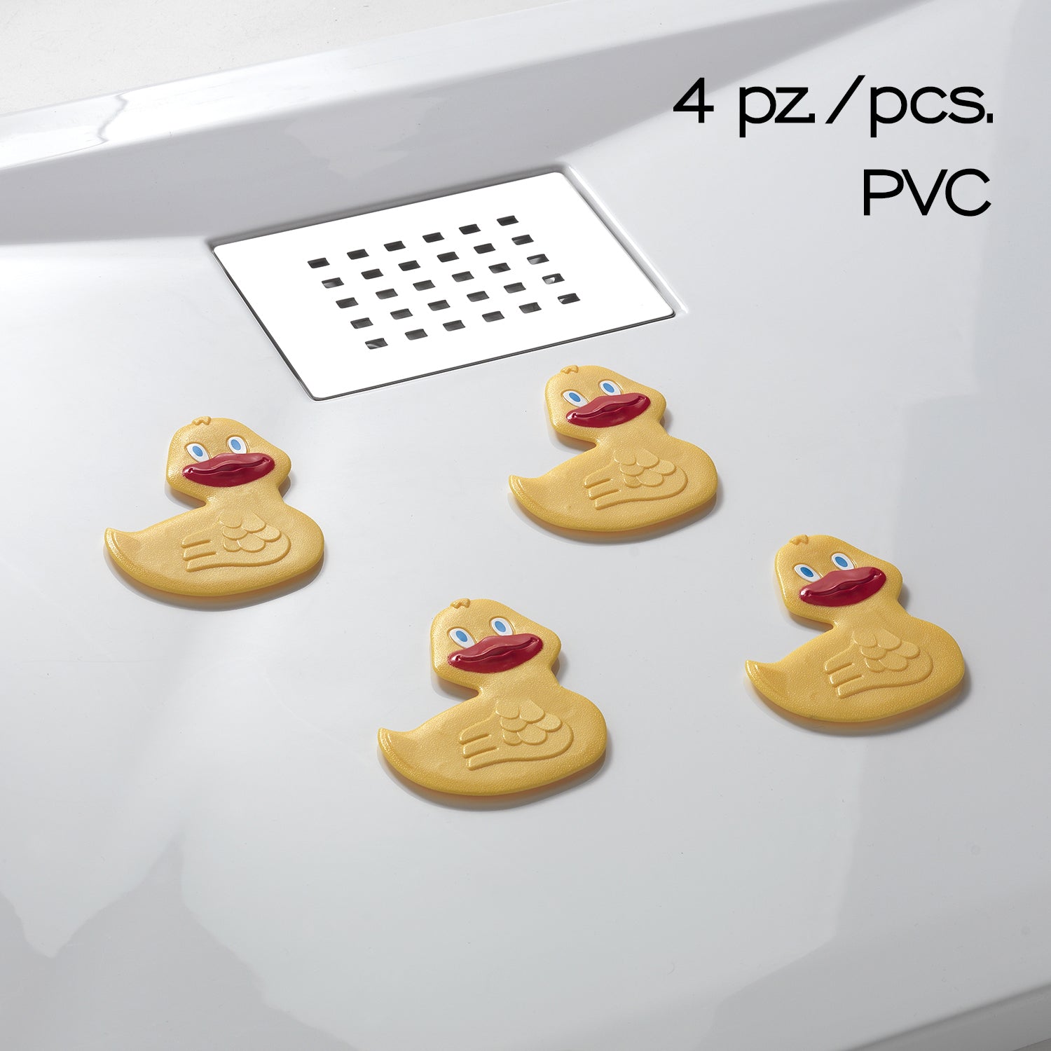  Tappeto antiscivolo doccia e vasca mini Duffy di Gedy - Giallo by CeramicStore | Lo specialista del tuo bagno