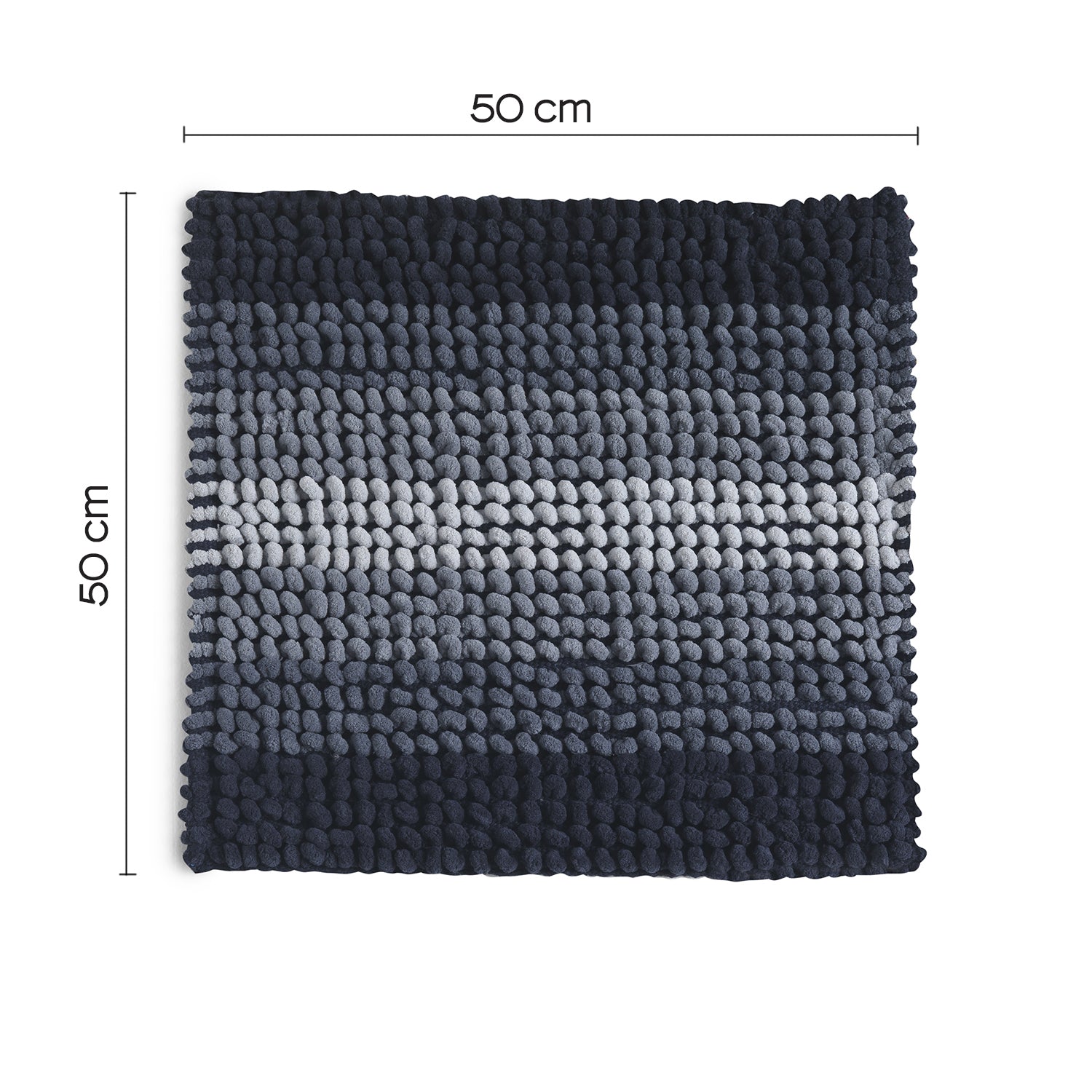  Tappeto 50x50 in cotone e poliestere con fondo antiscivolo Bubble di Gedy - Blu by CeramicStore | Lo specialista del tuo bagno