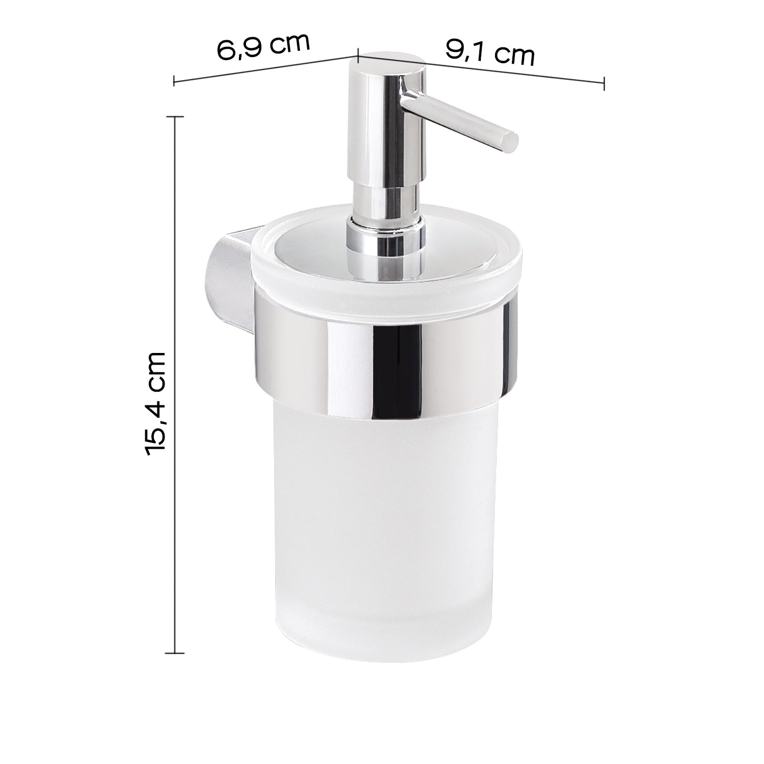  Dosasapone a muro con erogatore di Gedy serie Pirenei - Cromato by CeramicStore | Lo specialista del tuo bagno