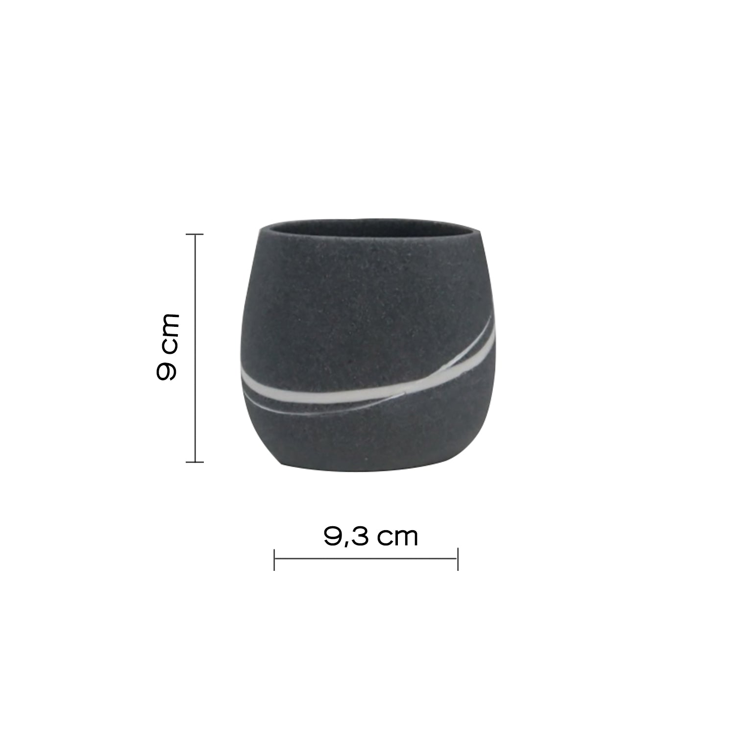  Portaspazzolini da appoggio Gedy serie Yvonne - Grigio