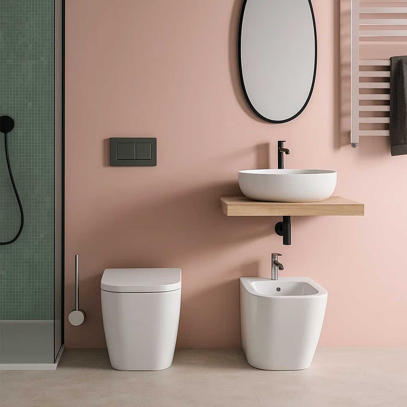  Sanitari senza brida filo parete Domus Falerii F50 Special Wc