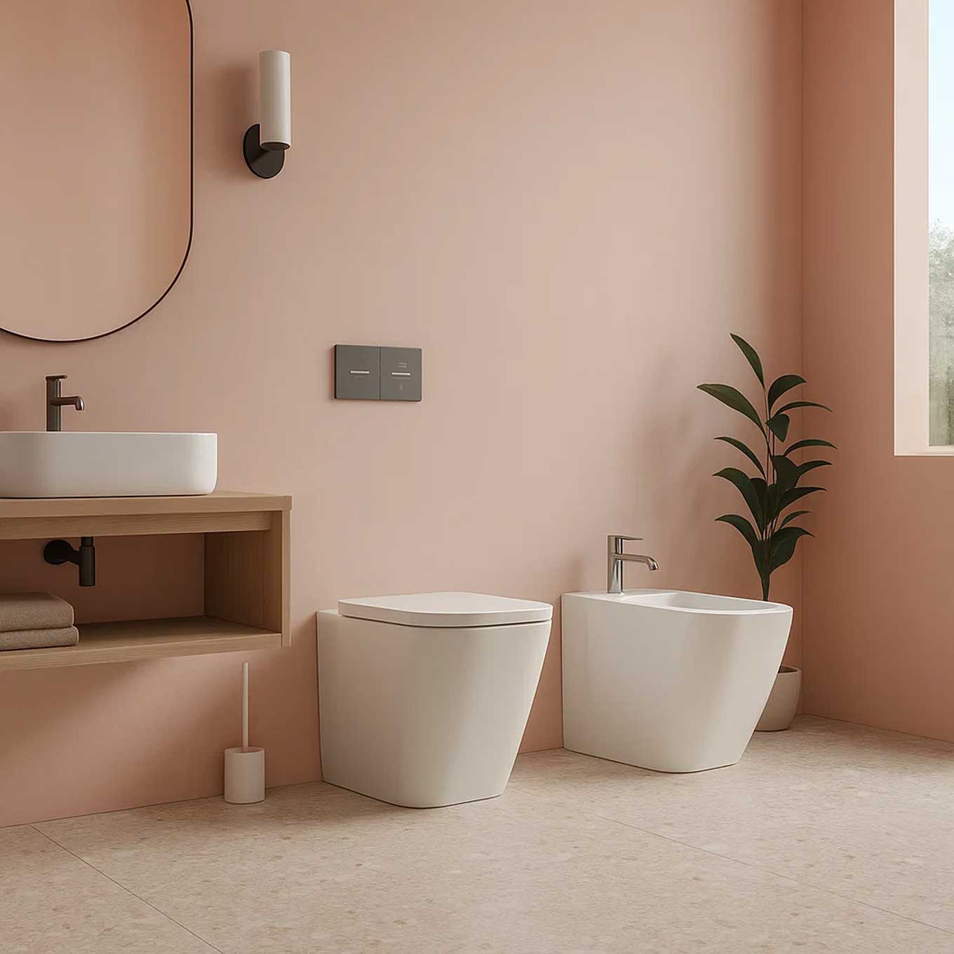  Sanitari senza brida filo parete Domus Falerii F50 Special Wc