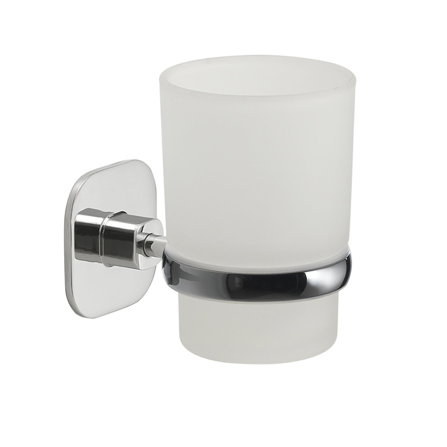 Portaspazzolini in acciaio inox e cromall Teide di Gedy - Cromato