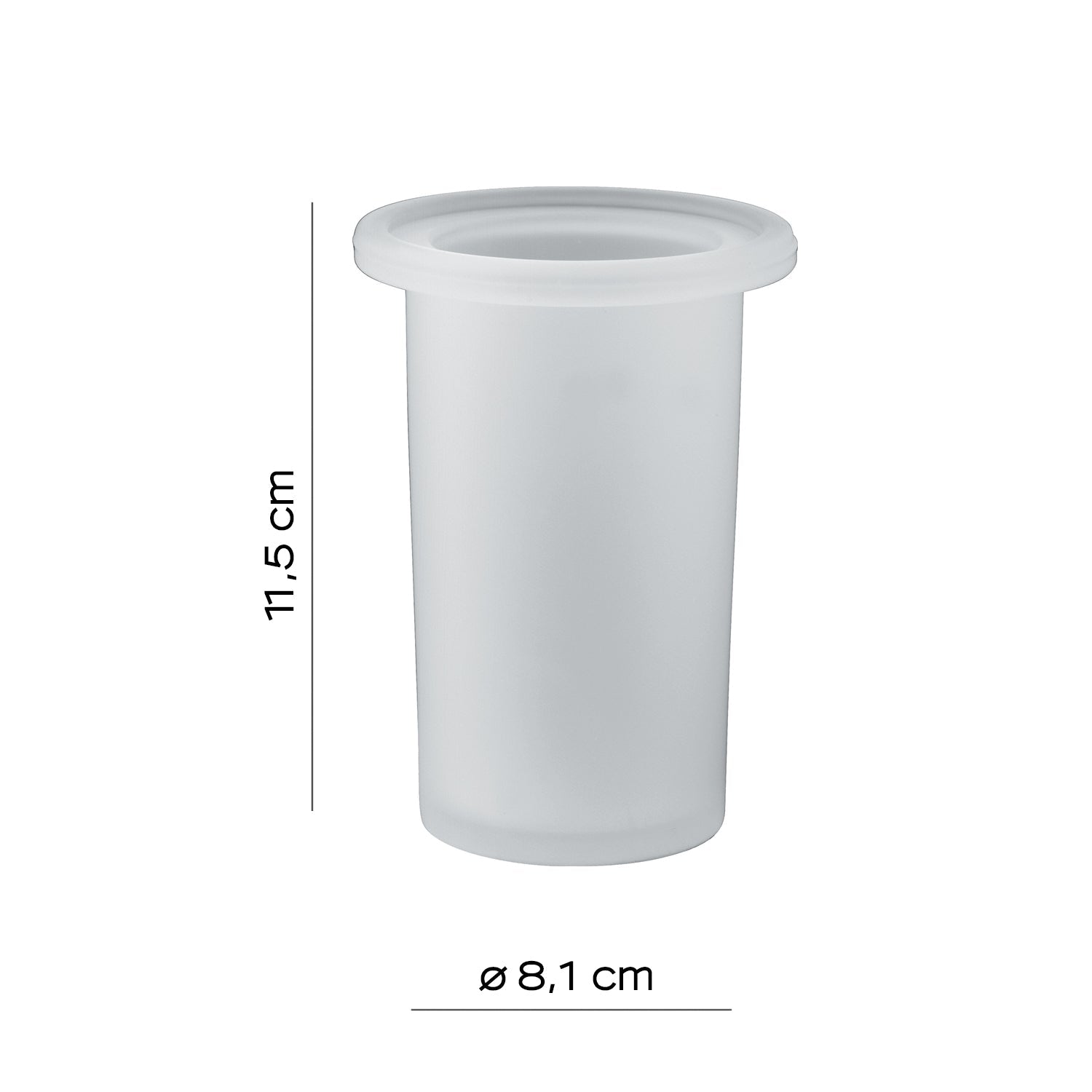  Portaspazzolini per barra attrezzabile A147 Gedy serie Azzorre - Satinato