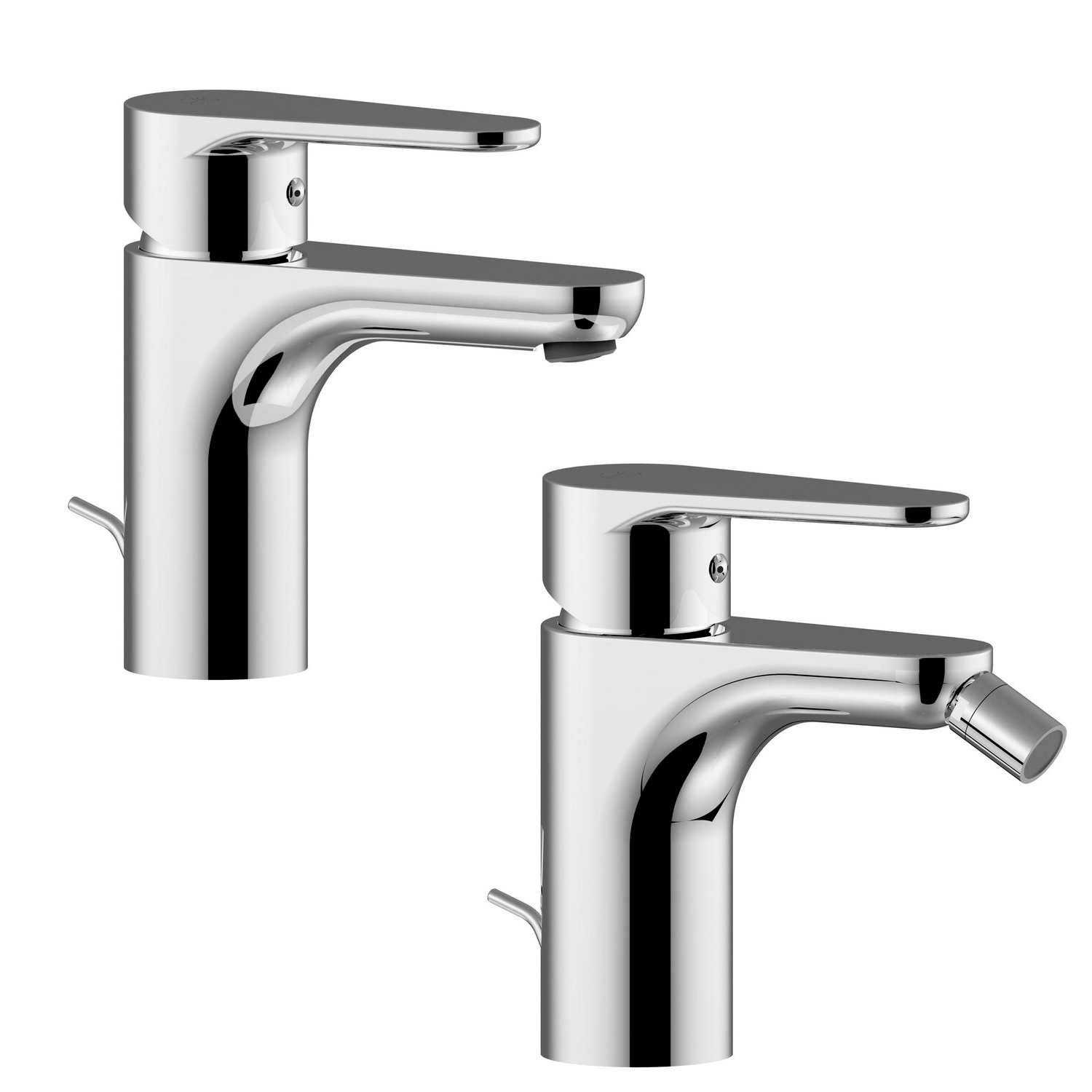 Set di miscelatori Paffoni serie Green lavabo e bidet - Cromo
