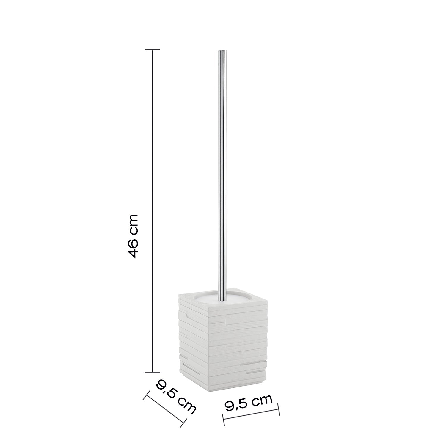  Scopino da appoggio con ciuffo in setole Gedy serie Quadrotto - Bianco by CeramicStore | Lo specialista del tuo bagno