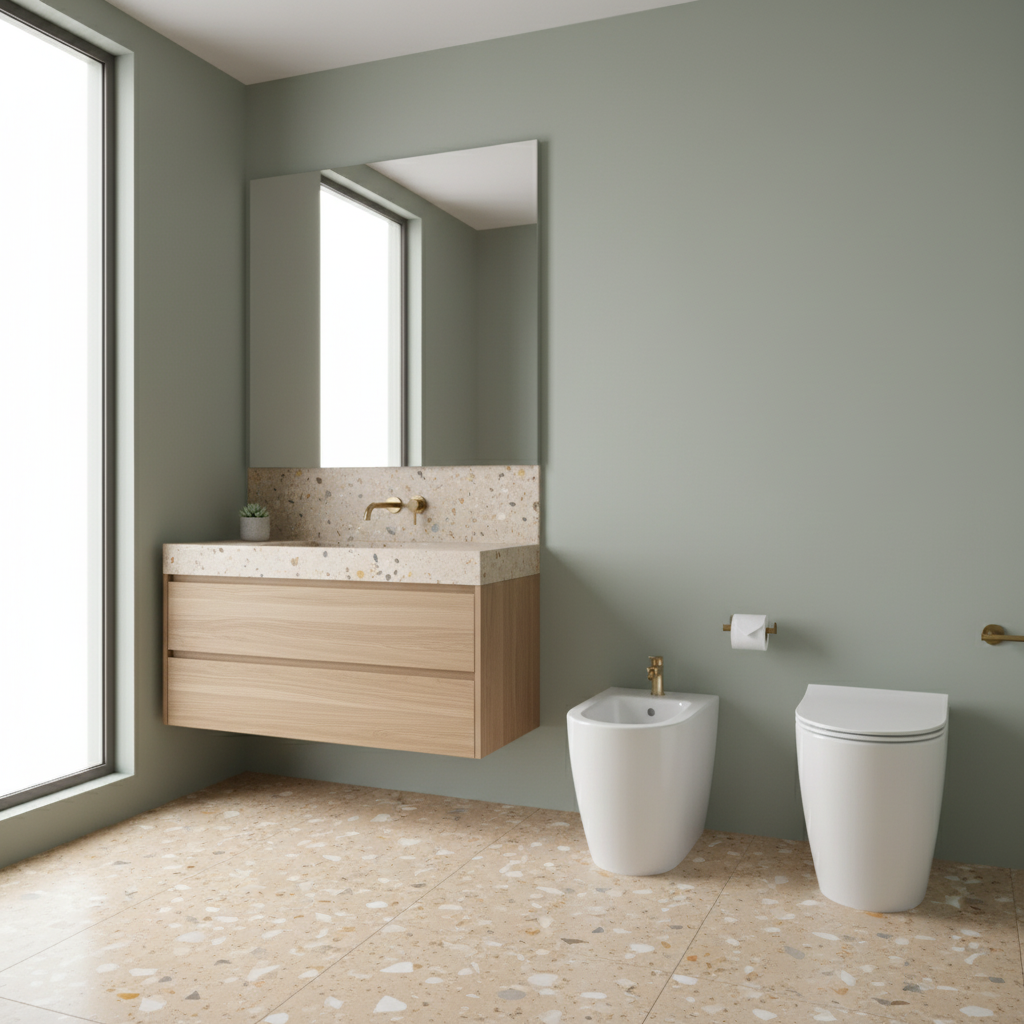 Sanitari Ideal Standard i.life O con scarico traslato fino a 32 cm con sedile normal close slim 3