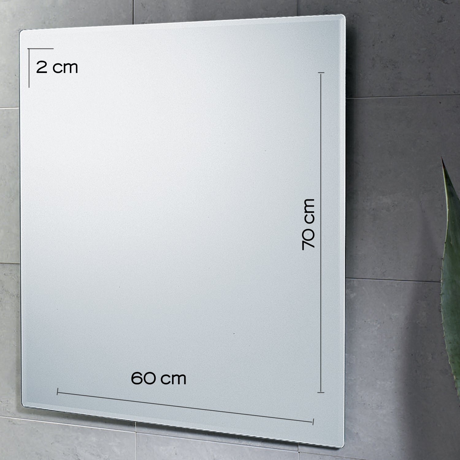  Specchio bisellato reversibile 60x70 cm modello William di Gedy by CeramicStore | Lo specialista del tuo bagno