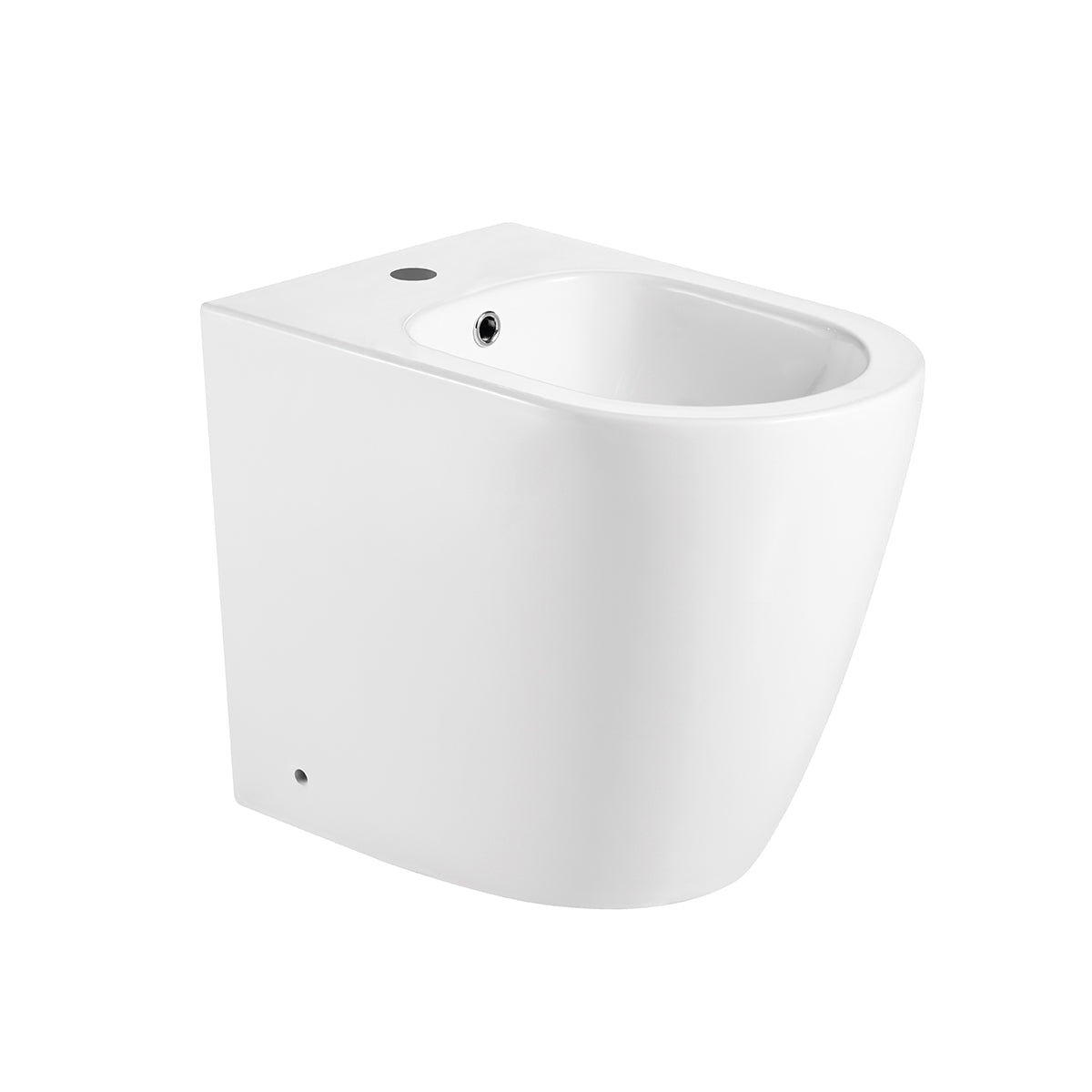 Coppia sanitari filomuro BathCore serie Magnolia con WC rimless comfort e bidet 56x37 cm – bianco lucido 5