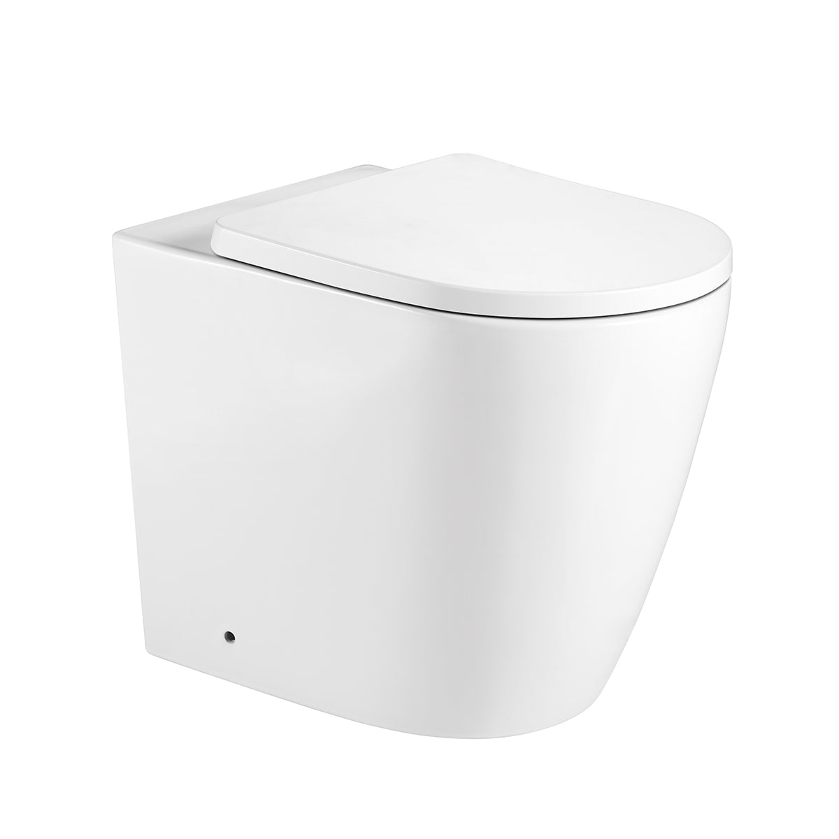 Coppia sanitari filomuro BathCore serie Magnolia con WC rimless comfort e bidet 56x37 cm – bianco lucido 4