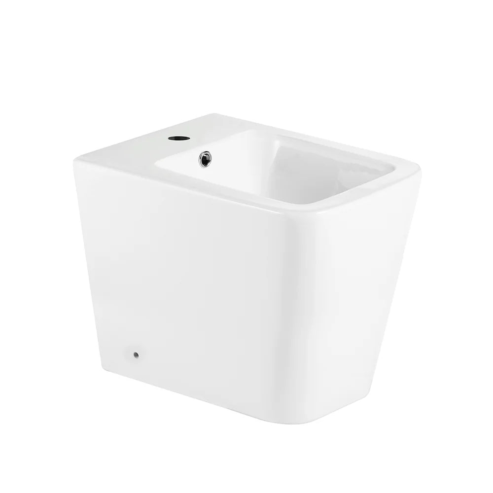 Coppia sanitari a terra BathCore serie Mars 56x36x40 cm - Vaso a terra + bidet a terra + copriwater 4