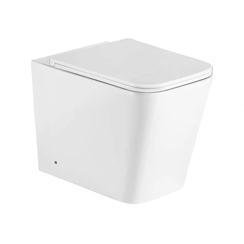 Coppia sanitari a terra BathCore serie Mars 56x36x40 cm - Vaso a terra + bidet a terra + copriwater 3