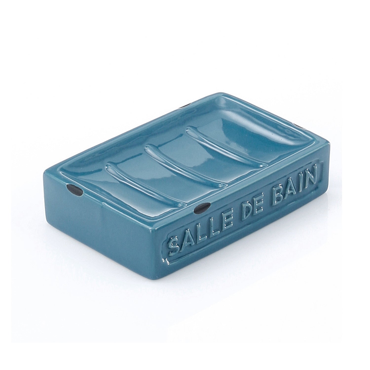 Portasapone da appoggio Gedy serie Vivienne - Blu