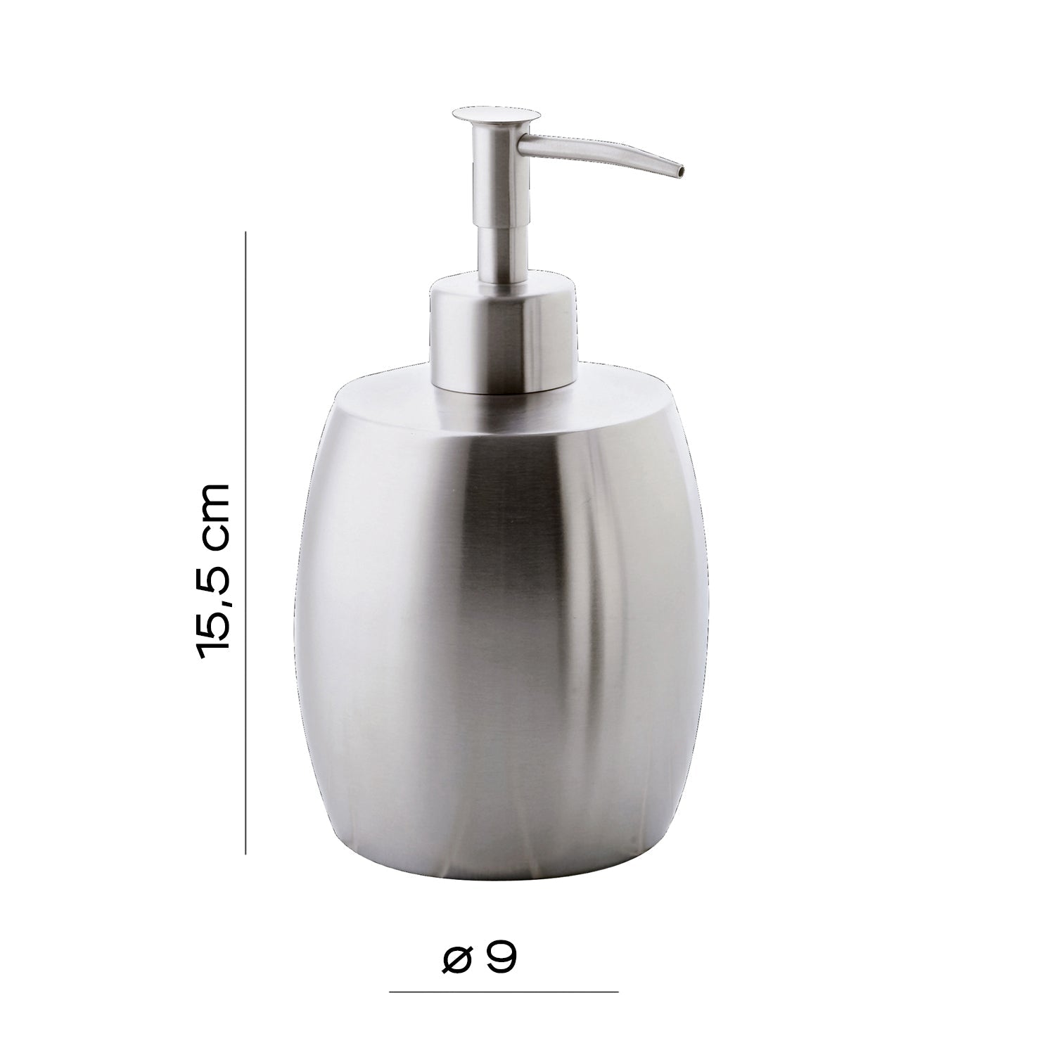  Dispenser sapone in Acciaio Inox Gedy serie Nigella - Spazzolato