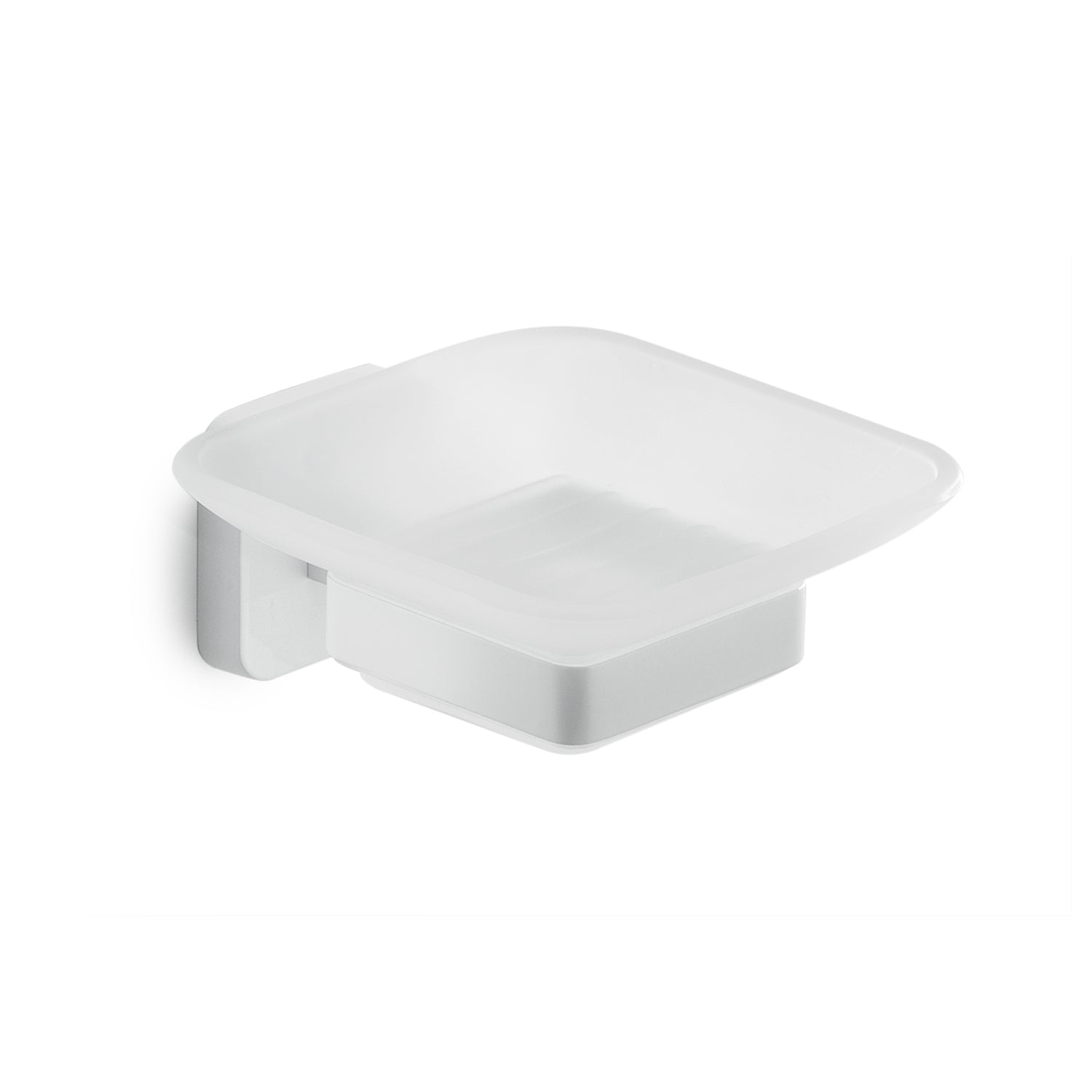 Portasapone Gedy modello Tonga 10.3x11.6xH5 cm - Bianco Matt by CeramicStore | Lo specialista del tuo bagno