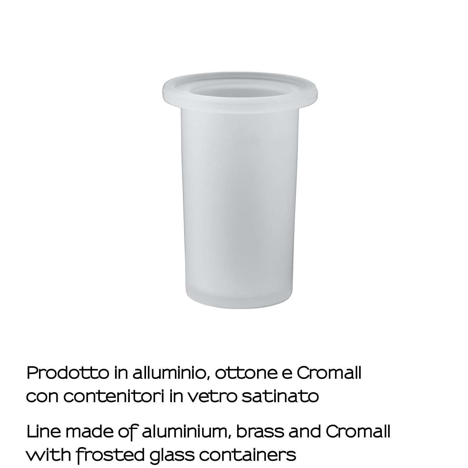  Portaspazzolini per barra attrezzabile A147 Gedy serie Azzorre - Satinato