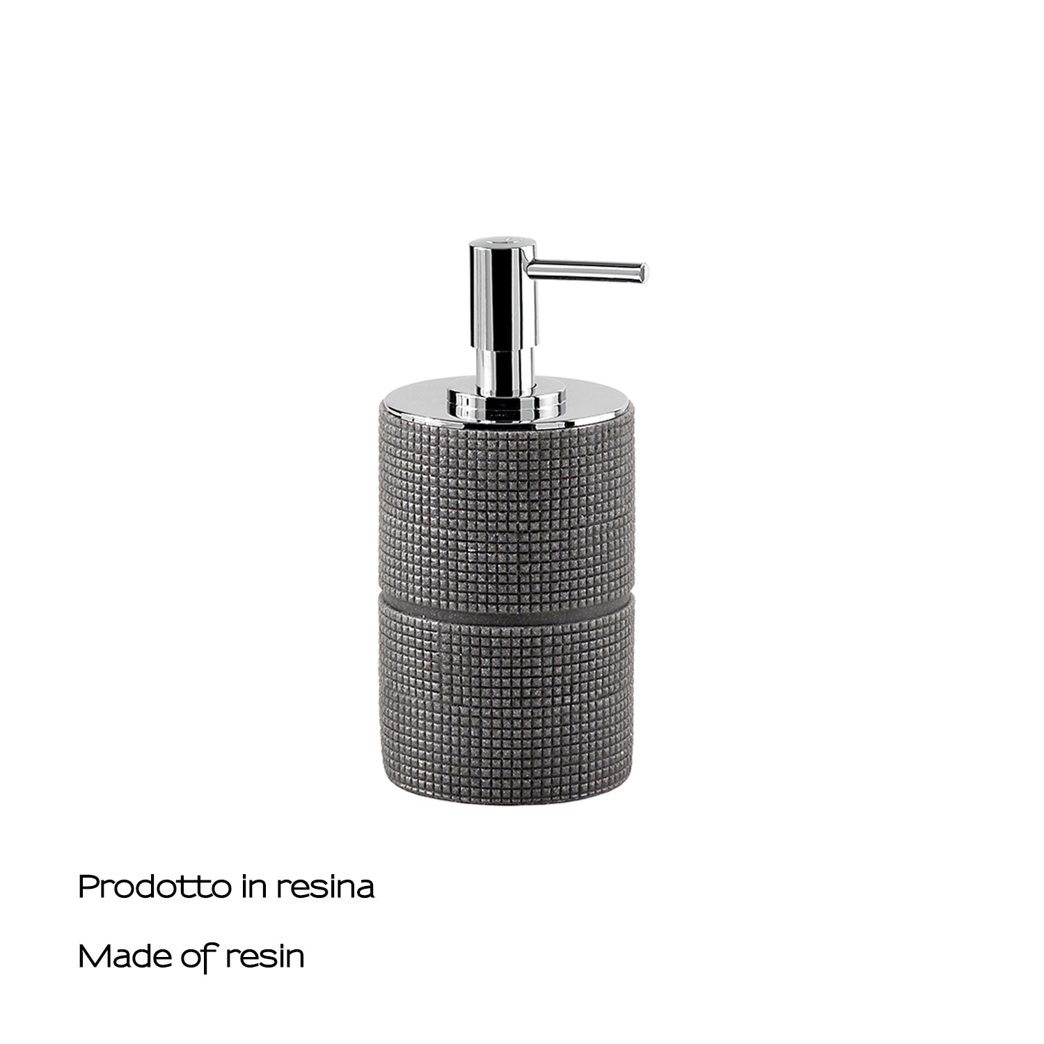  Dosasapone in resina con erogatore Gedy serie Petra - Grigio