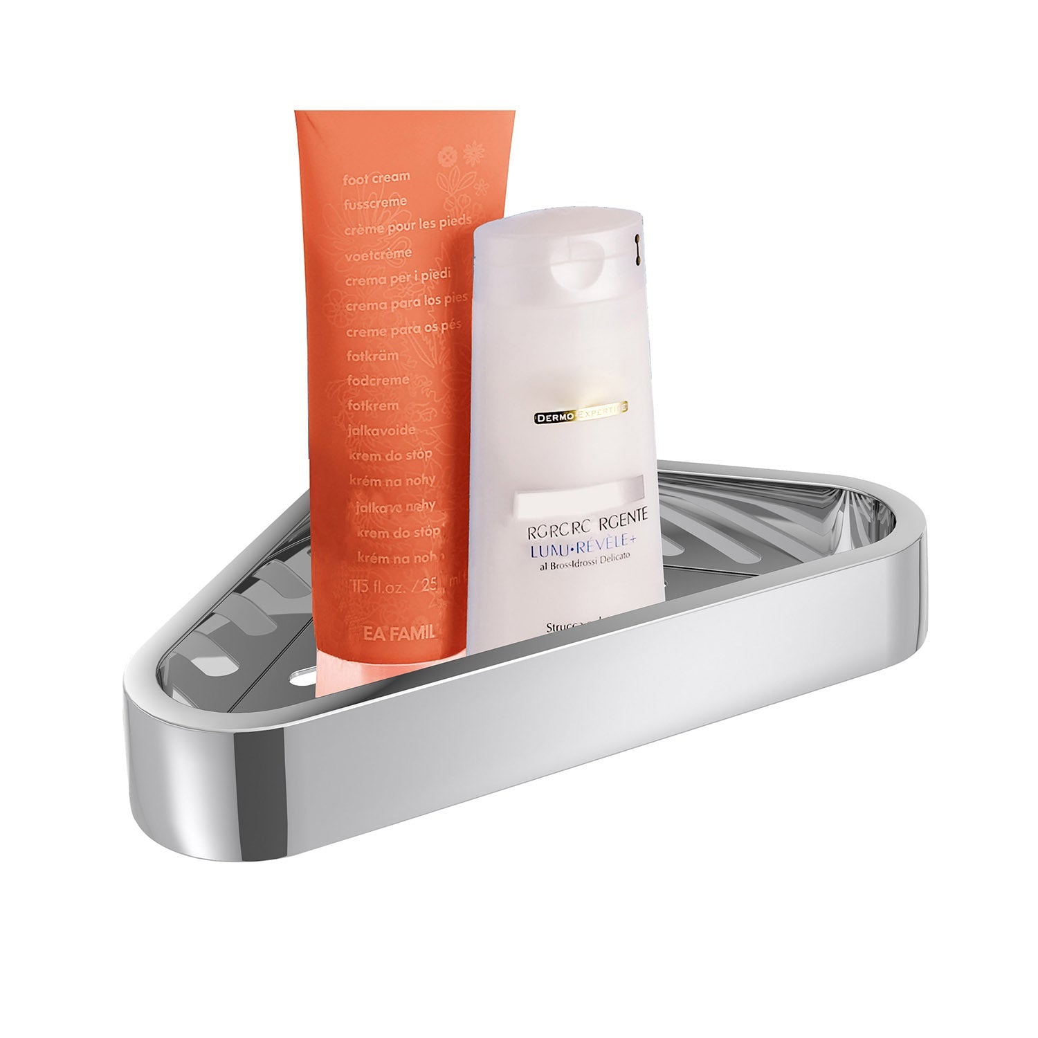  Portaoggetti angolare doccia in Acciaio Inox AISI 304 e Cromall Outline di Gedy - Cromato by CeramicStore | Lo specialista del tuo bagno