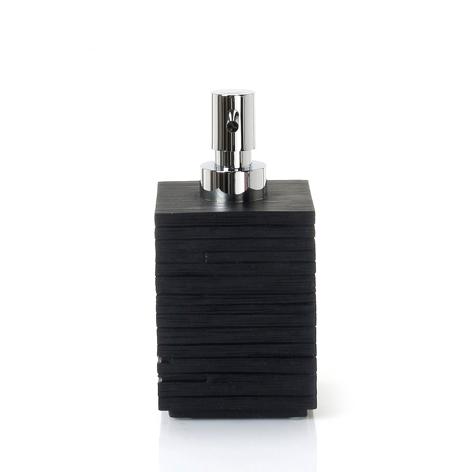  Dosasapone da appoggio con erogatore in plastica Gedy serie Quadrotto - Nero