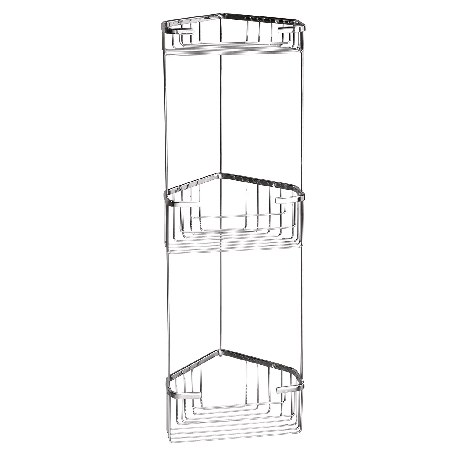 Portaoggetti doccia angolare a 3 ripiani modello Augustus di Gedy - Cromato by CeramicStore | Lo specialista del tuo bagno