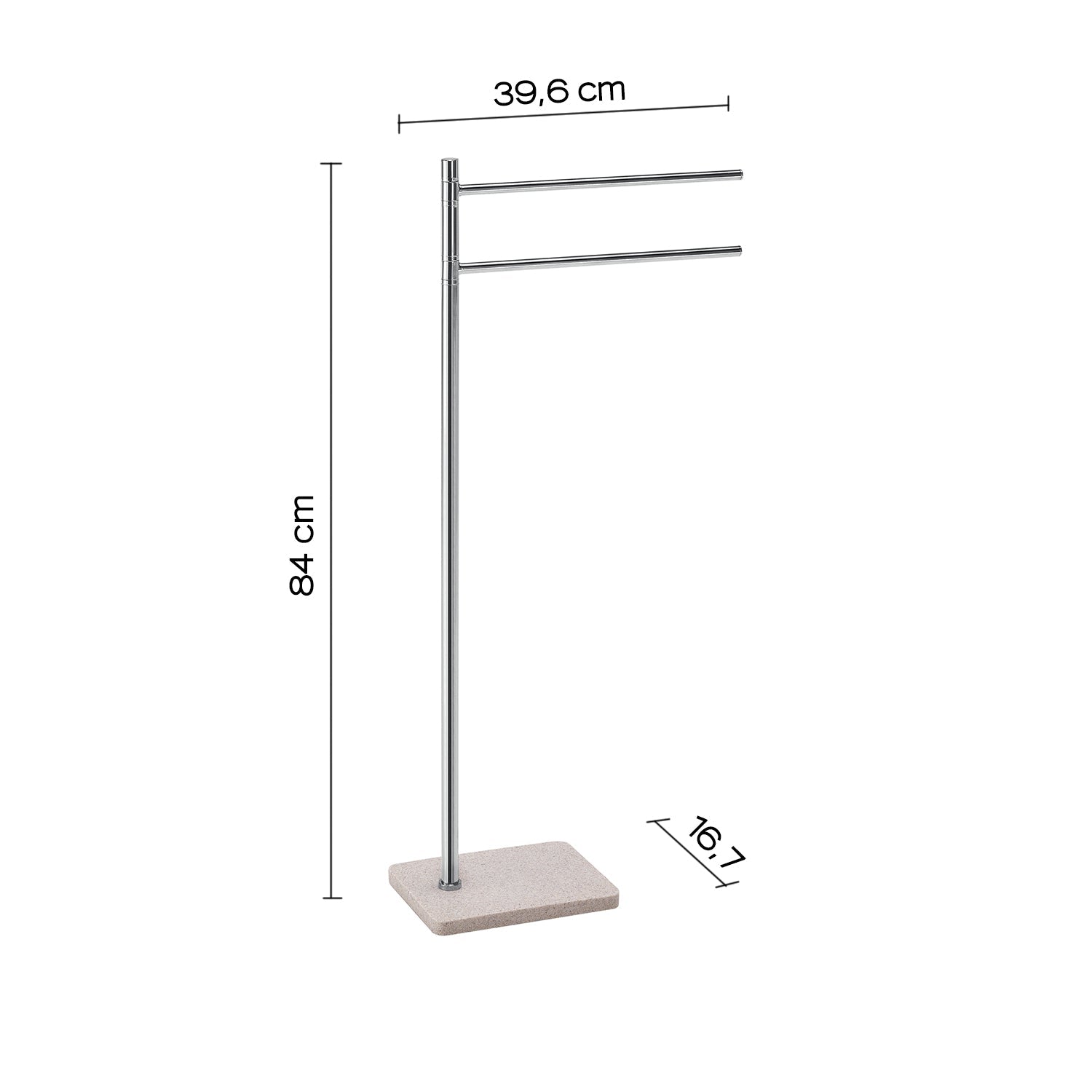  Piantana porta asciugamani Artà¹ di Gedy - Beige