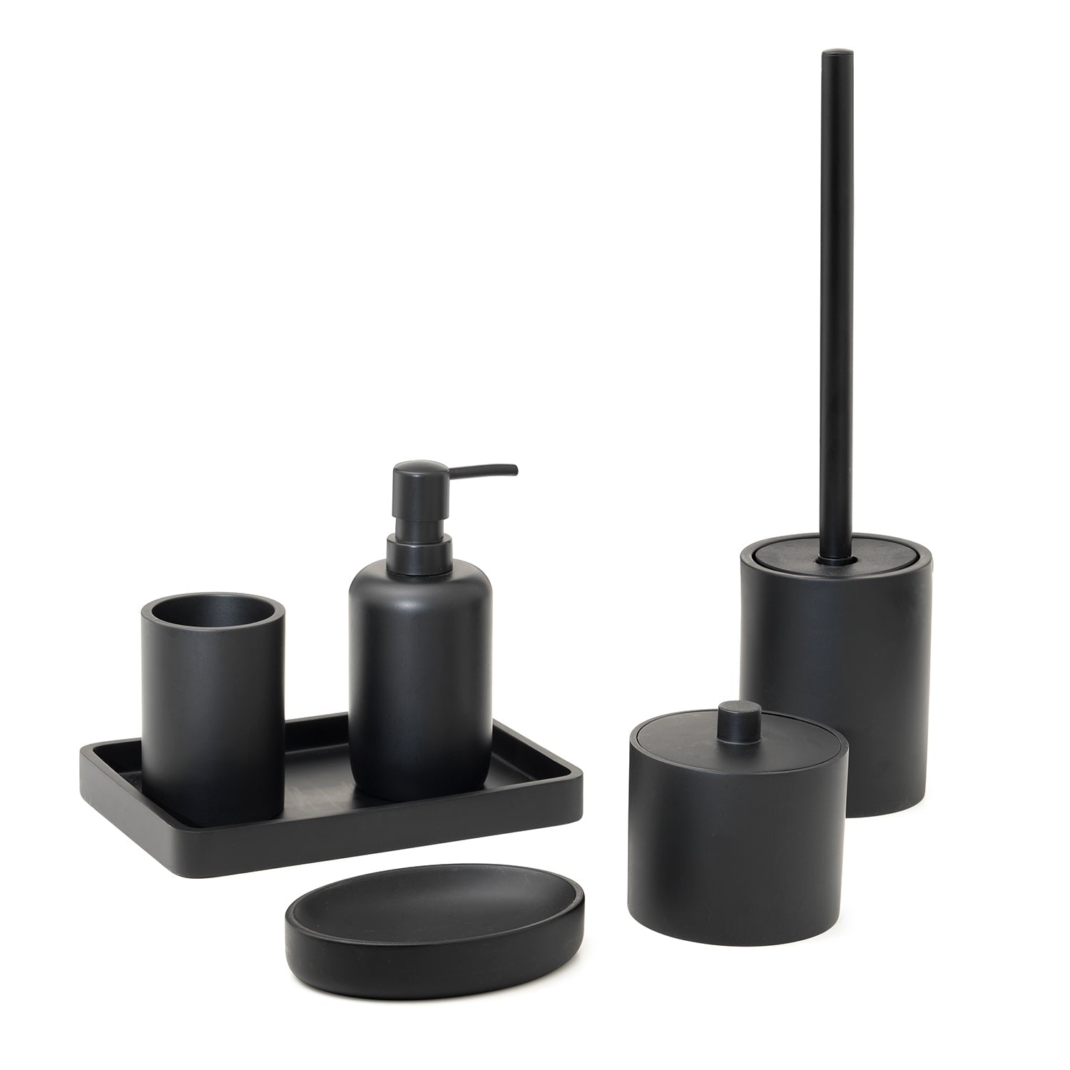  Vassoio portaoggetti in resina Gedy serie Brenda - Nero Matt by CeramicStore | Lo specialista del tuo bagno