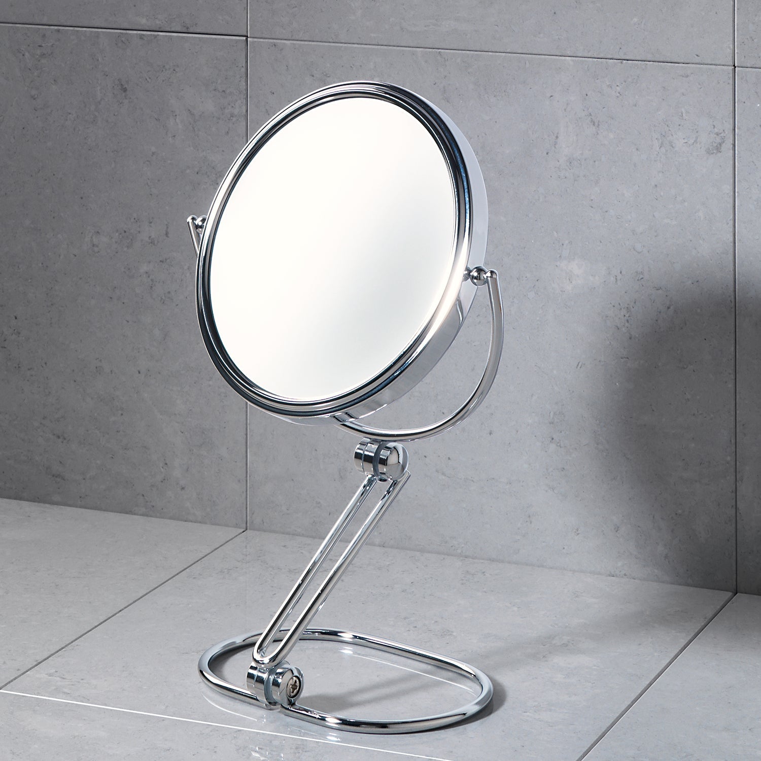  Specchio ingranditore 5X da appoggio - Cromato by CeramicStore | Lo specialista del tuo bagno