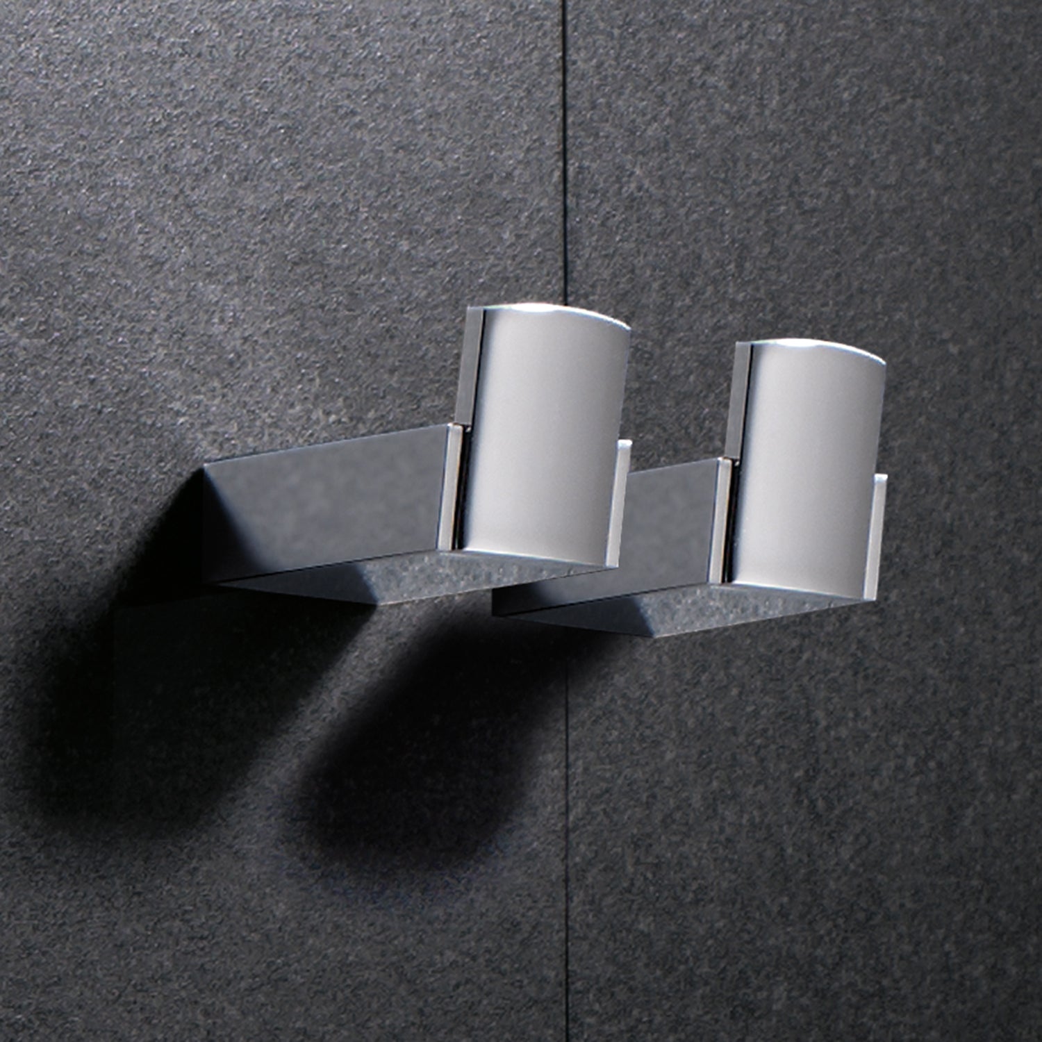  Appendiabiti 2 pezzi a parete Kent di Gedy - Cromato by CeramicStore | Lo specialista del tuo bagno