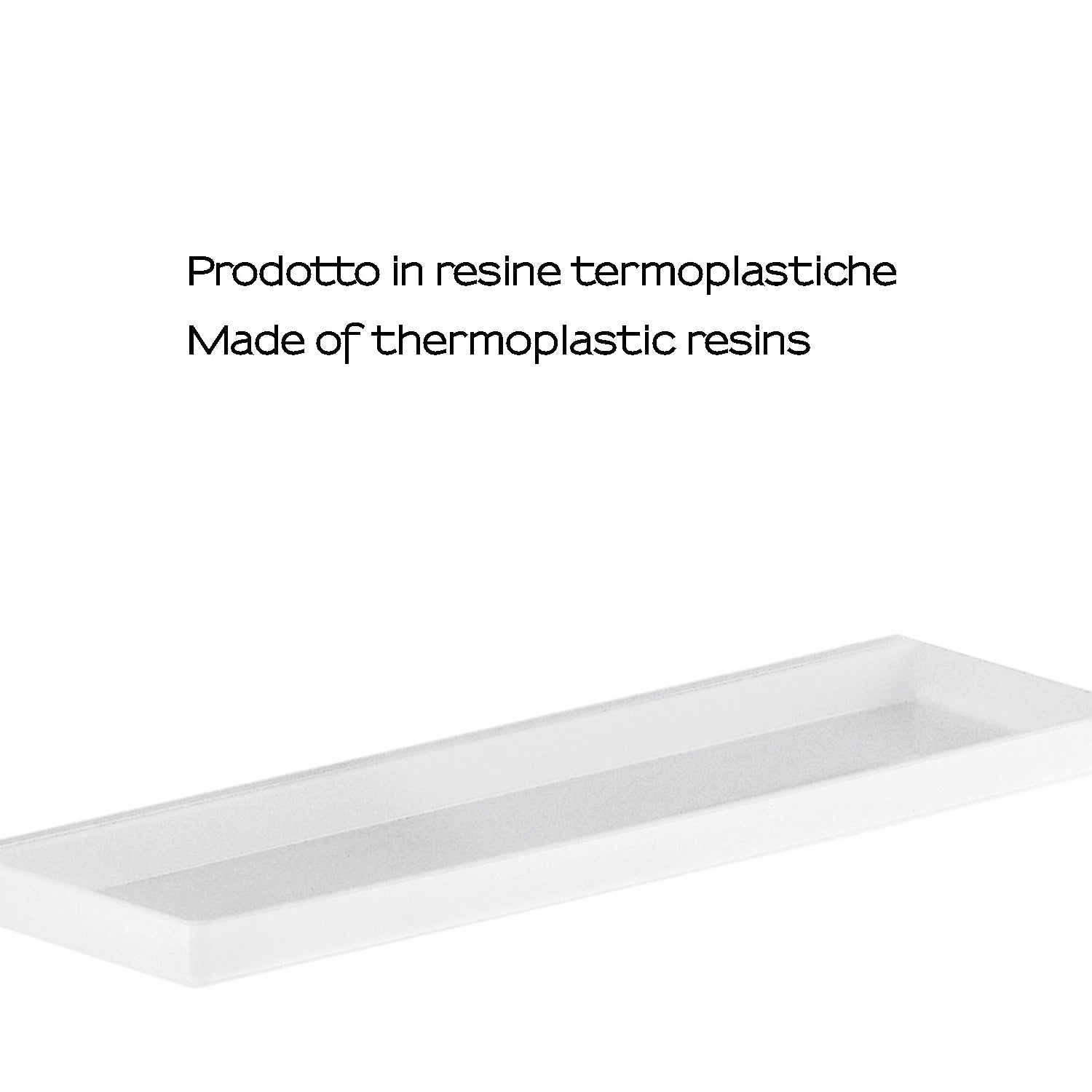  Mensola 45 cm a muro di Gedy serie 2900 - Bianco