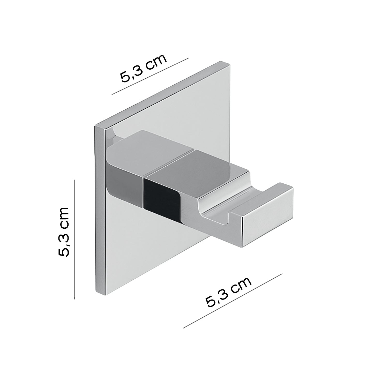  Appendiabiti singolo in Alluminio modello Malta di Gedy - Cromato by CeramicStore | Lo specialista del tuo bagno