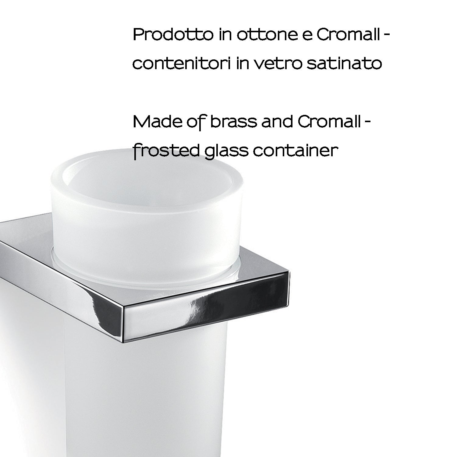  Portaspazzolini in Ottone e Cromall Gedy serie Lanzarote - Cromato by CeramicStore | Lo specialista del tuo bagno