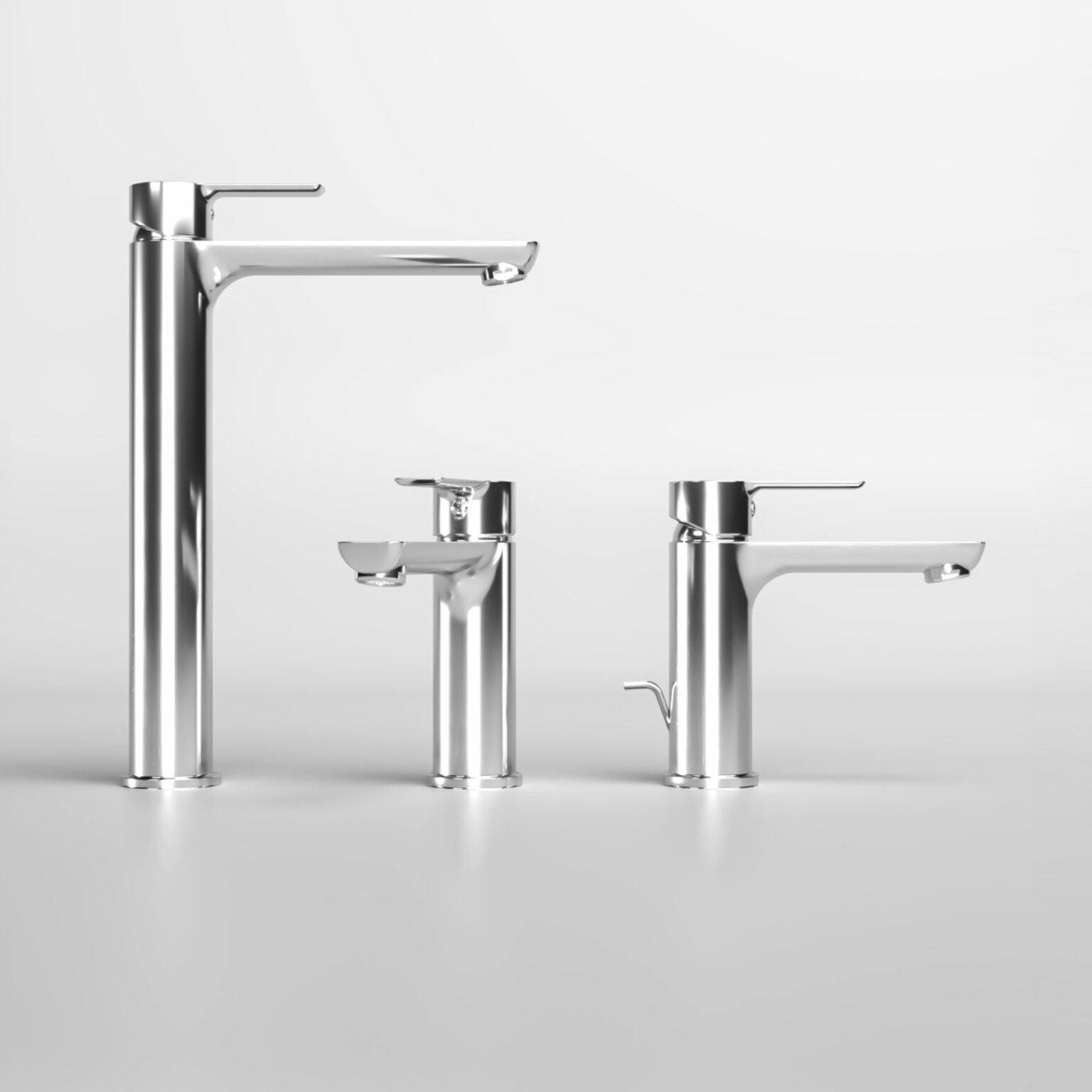 Miscelatore monocomando lavabo alto Rubiflux serie Zea - Cromo 3