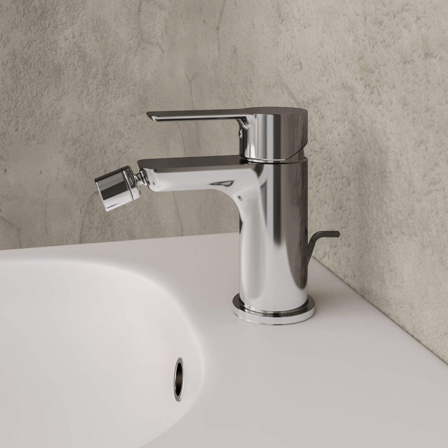 Miscelatore monocomando bidet RubiFlux serie Zea - Cromo 3