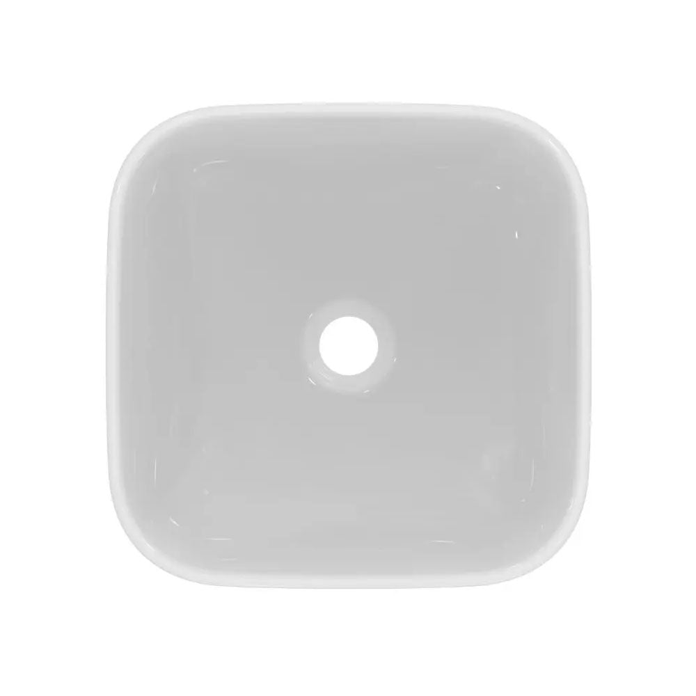 Lavabo da appoggio rettangolare Ideal Standard i.life B  38x38 cm - Bianco lucido 3