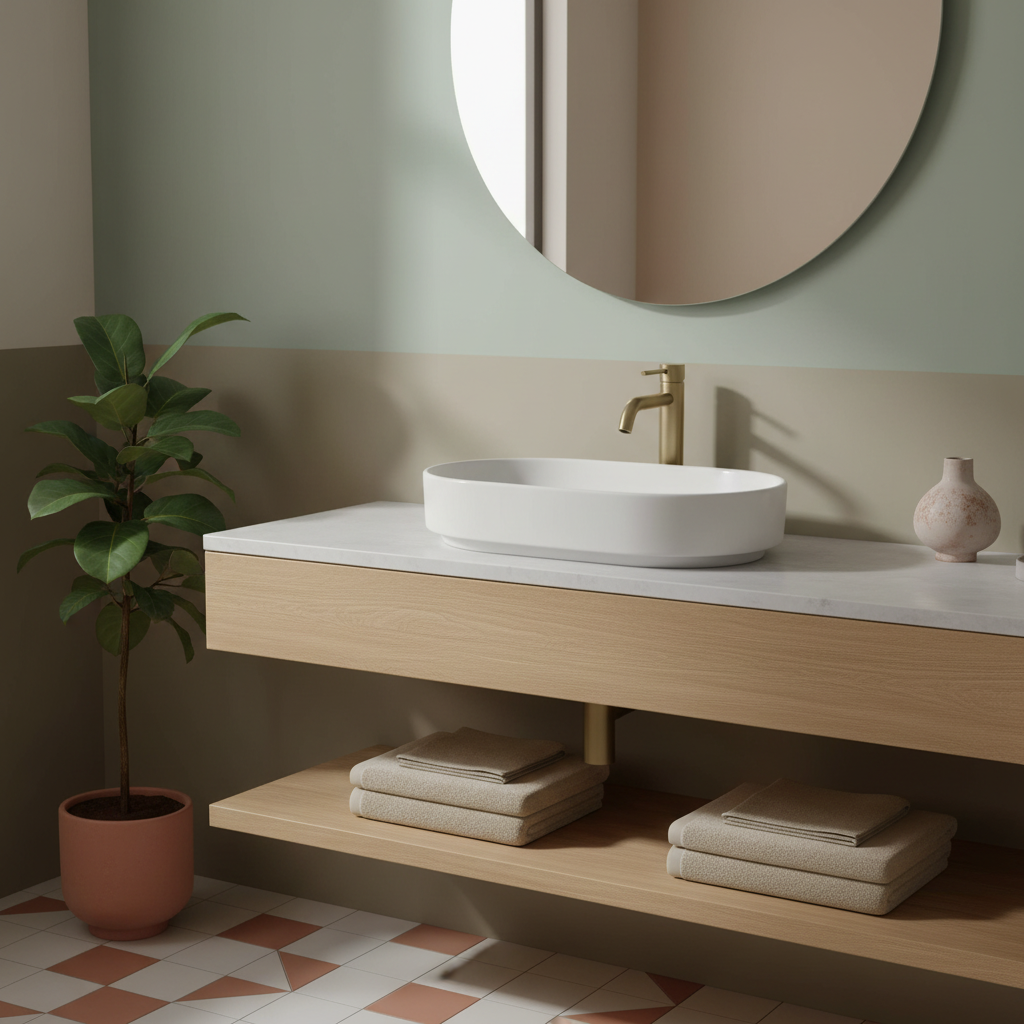 Lavabo da appoggio ovale Ideal Standard i.life O 55x36 cm - Bianco lucido