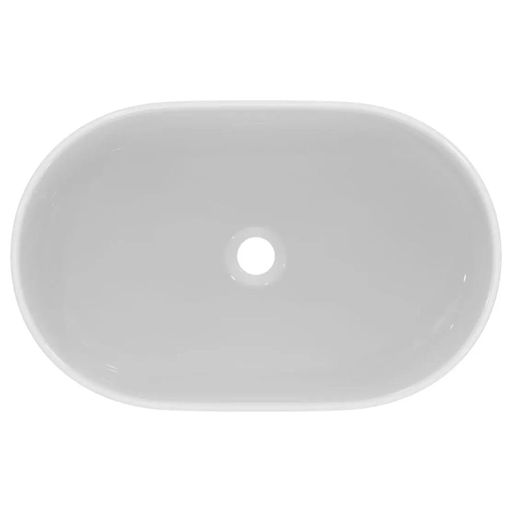 Lavabo da appoggio ovale Ideal Standard i.life O 55x36 cm - Bianco lucido 4