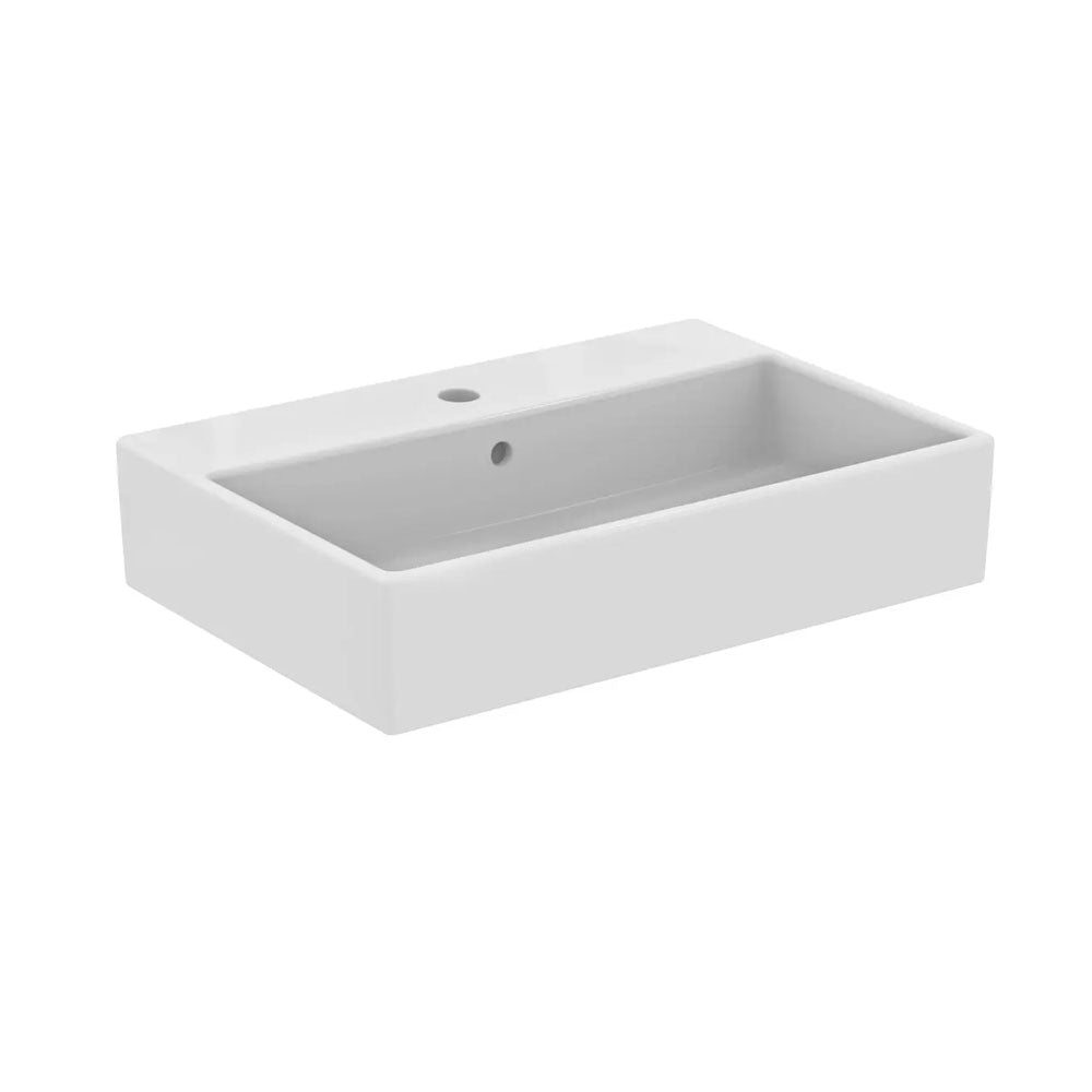 Lavabo da appoggio rettangolare Ideal Standard i.life B 60x42 cm - Bianco lucido 2