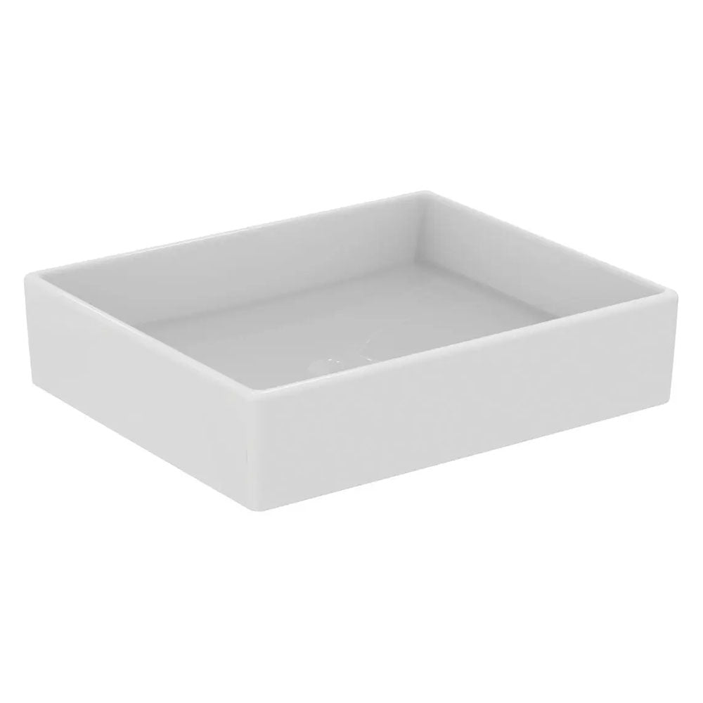 Lavabo da appoggio rettangolare Ideal Standard i.life B 50x42 cm - Bianco lucido 2
