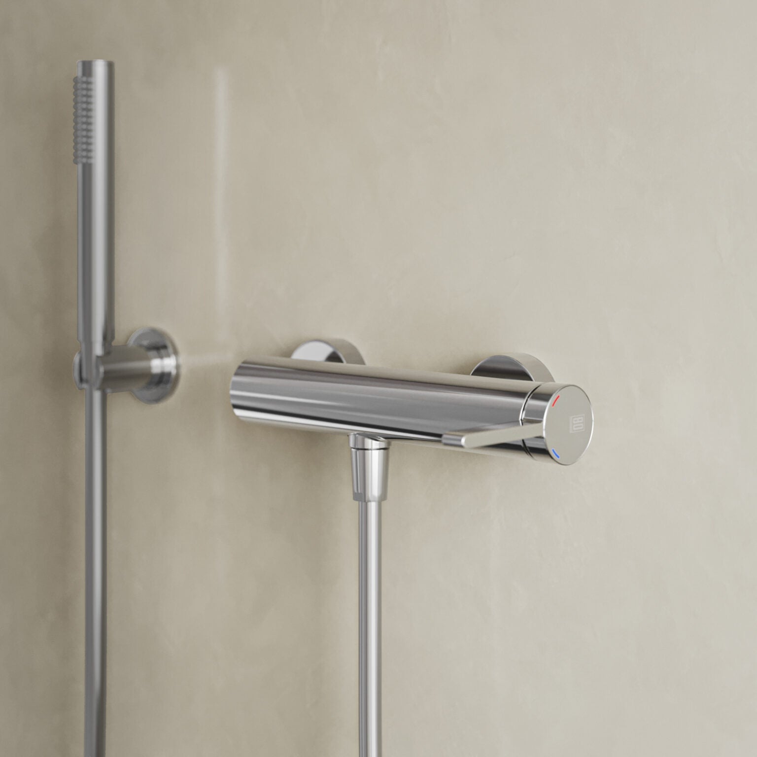 Miscelatore esterno per doccia RubiFlux serie Tundra - varie finiture