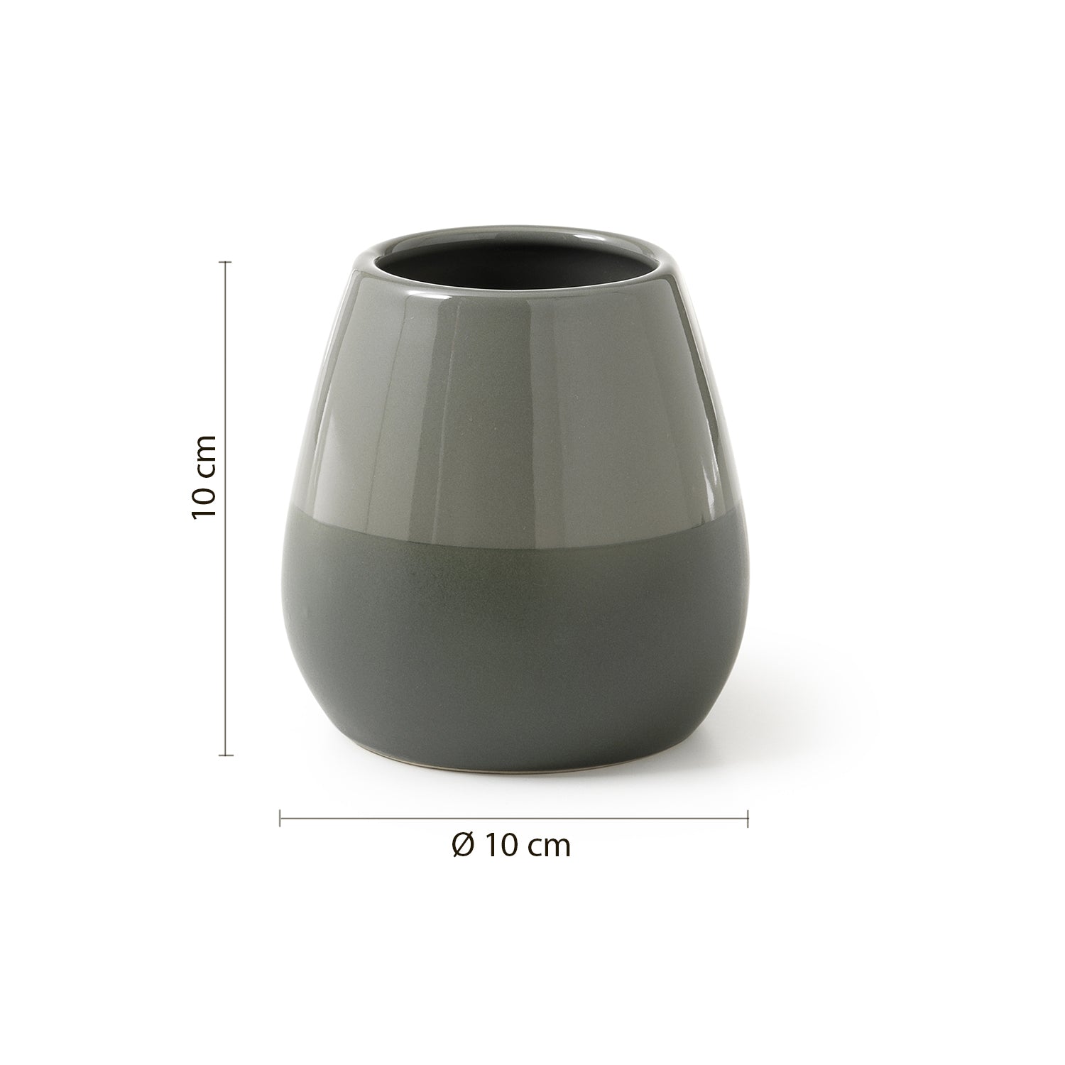  Portaspazzolini da appoggio Gedy serie Wilma - Verde Salvia