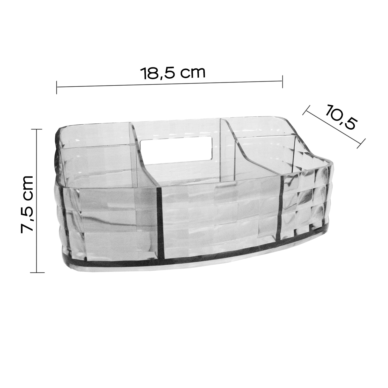  Organizer da appoggio Gedy serie Glady - Trasparente by CeramicStore | Lo specialista del tuo bagno